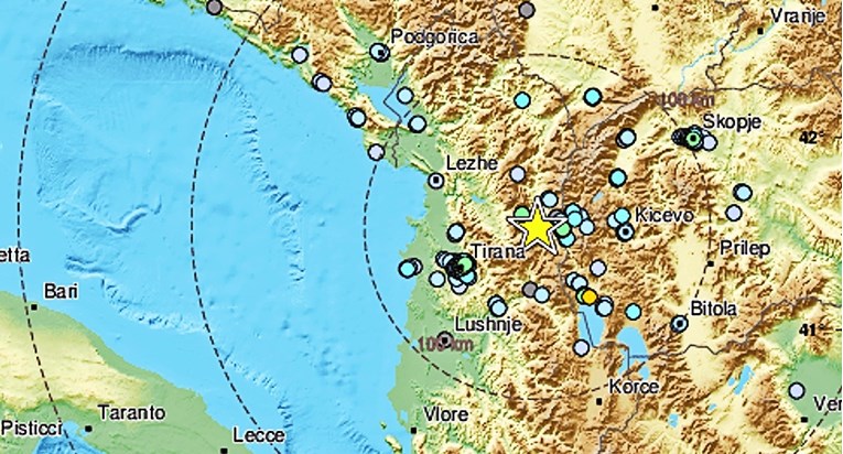 Potres od 4.7 u Albaniji