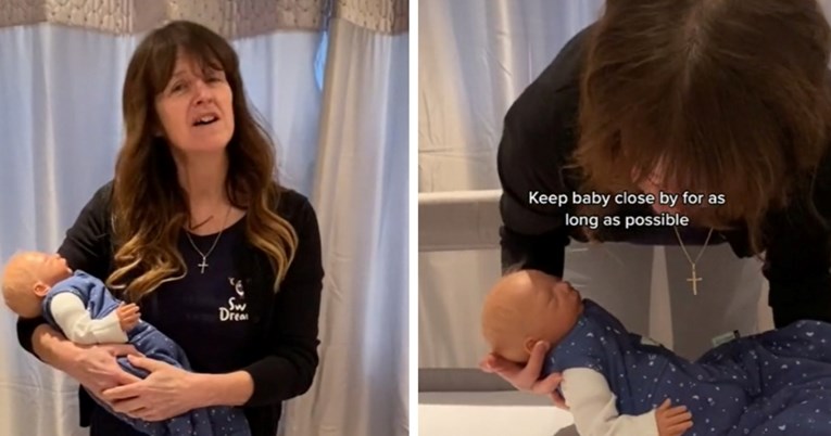 Mama objasnila kako postići da se beba ne probudi kad je spuštate u krevetić