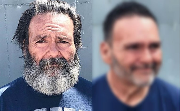 Frizer besplatno uređuje beskućnike, jedna stvar u toj transformaciji je čudesna