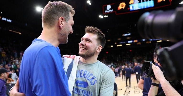Pogledajte dugi, emotivni zagrljaj Luke Dončića i Dirka Nowitzkog