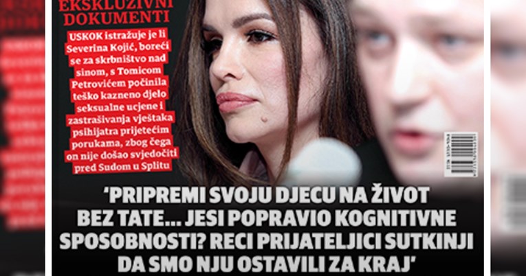 Nacional tvrdi da je Severina ovo slala vještaku: Pripremi si djecu za život bez tate