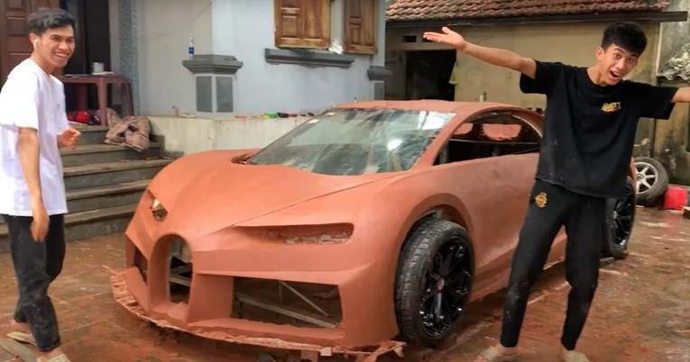 VIDEO Danima su radili i nabacivali glinu, a onda su stvorili repliku Bugattija