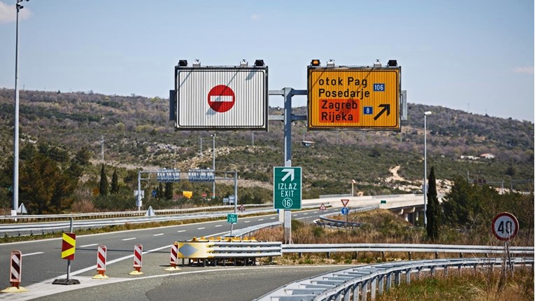 Vjetar zatvorio dionicu A1 između čvorova Sveti Rok i Posedarje