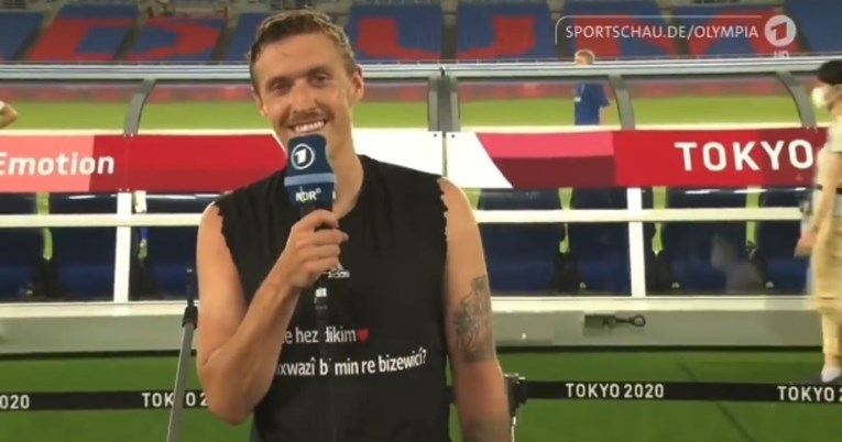 Njemački kapetan zaprosio djevojku pred TV kamerama nakon pobjede na Igrama