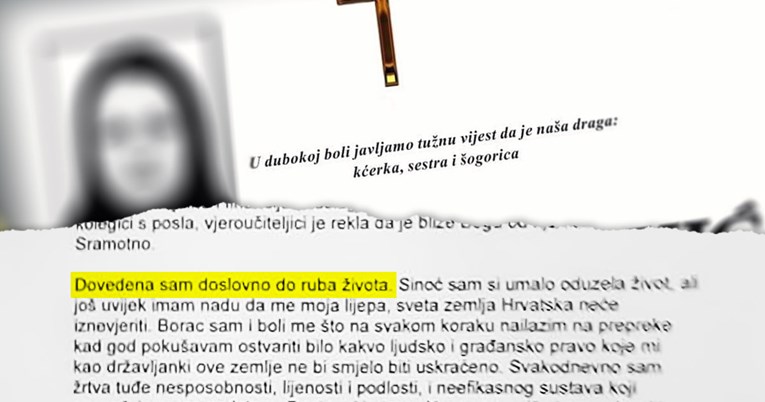 Mlada Slavonka oduzela si je život. U pismu napisala kako ju je iznevjerio sustav