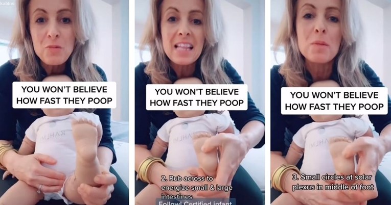 Žena pokazala kako bebi pomoći da se u nekoliko sekundi riješi problema sa zatvorom