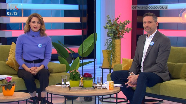 Nema odmora: Doris Pinčić se rano jutros pojavila na poslu nakon vikenda u Opatiji