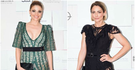 Antonija Stupar Jurkin i Lejla Filipović sinoć su plijenile pozornost u prozirnim haljinama
