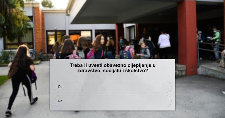 VELIKA ANKETA Treba li cijepljenje u školstvu, zdravstvu i socijali biti obavezno?