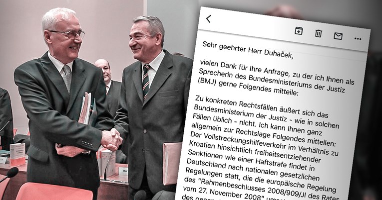 Njemačko ministarstvo pravosuđa se očitovalo o pomilovanju Perkovića i Mustača