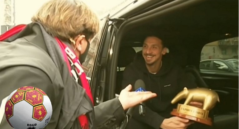 Zlatan nasred ulice dobio nagradu za najveći promašaj u Italiji. Evo kako je reagirao