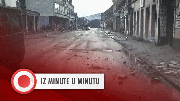 UŽIVO SMO U PETRINJI Pogledajte kako jutros izgleda Petrinja
