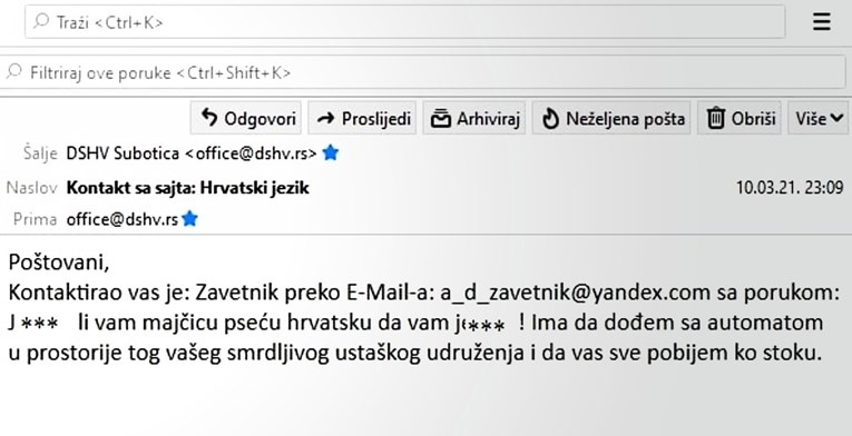 Hrvatska zbog prijetnji Hrvatima poslala prosvjednu notu Srbiji