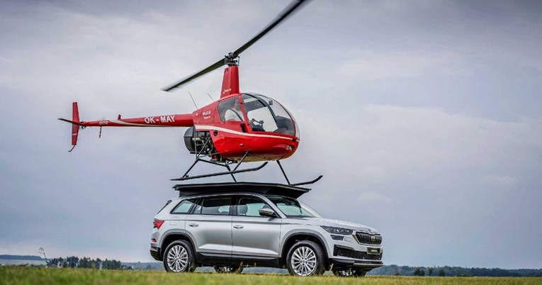 VIDEO Kao u nekadašnjem Top Gearu: Pogledajte kako je helikopter sletio na Škodu
