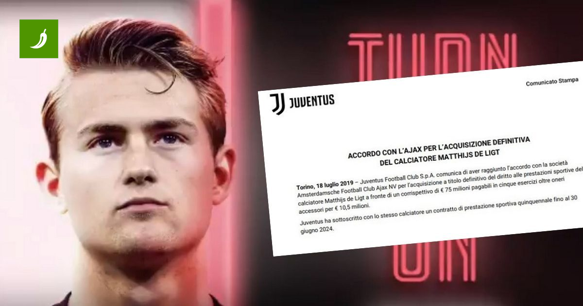 Juventus objavio detalje ugovora: De Ligt je službeno srušio svjetski