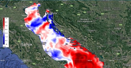 Zbog bure se drastično ohladilo more