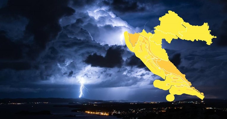 Za sutra je za cijelu obalu upaljen narančasti alarm. Najgore će biti oko Knina