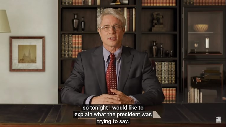 Brad Pitt se maskirao u trenutno najpopularnijeg Amerikanca i ismijavao Trumpa