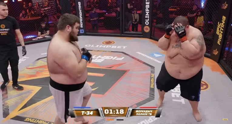 Ruski borac u borbi dva na jedan za 22 sekunde nokautirao rivale teže od njega 226 kg