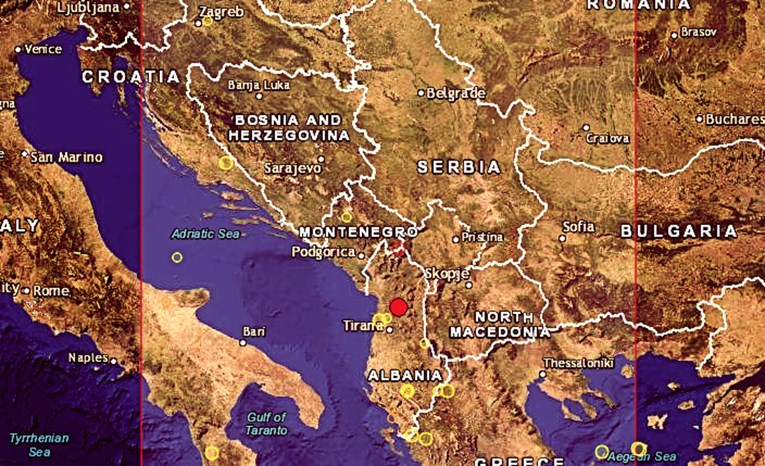 Potres u Albaniji, osjetio se i u Crnoj Gori, Makedoniji i na Kosovu