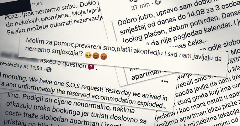Turisti očajni, na obali im otkazuju stare rezervacije: "U autu smo s troje djece"