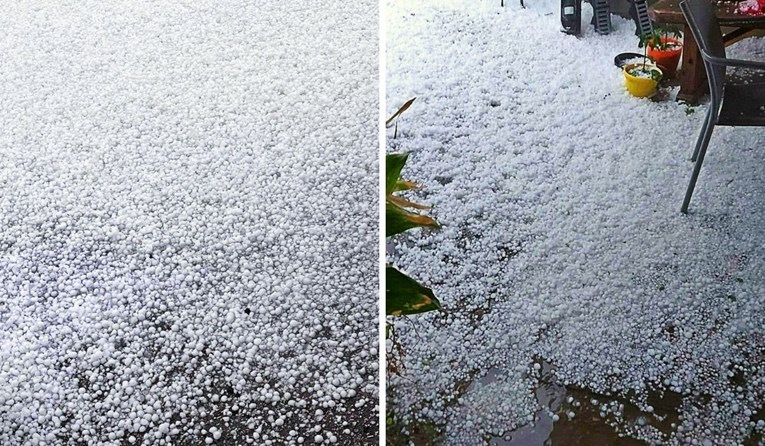 VIDEO I FOTO Pala golema tuča u Zagorju: "Katastrofa! Ima nanosa leda visine 70 cm"