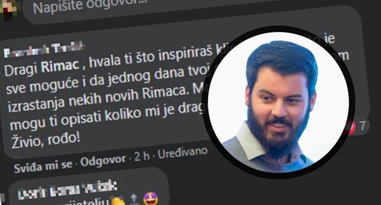 Ovo su komentari ispod Rimčeve objave o kampusu: "Mom si klincu uzor. Svaka ti čast"