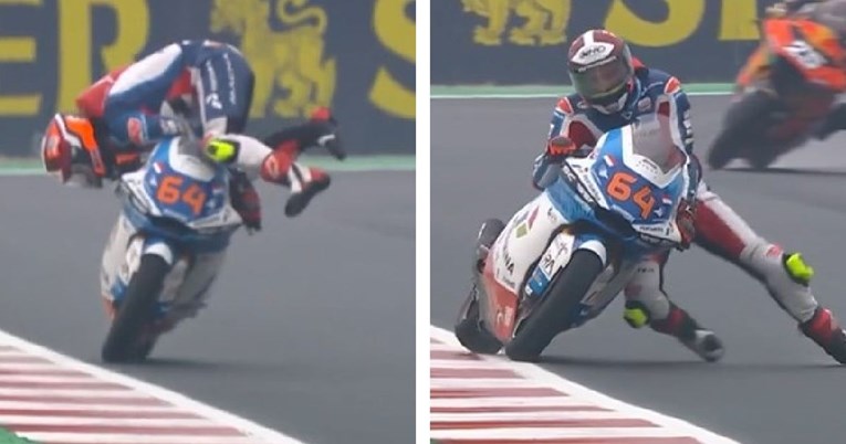 Pogledajte kako je nizozemski motociklist čudesno izbjegao pad