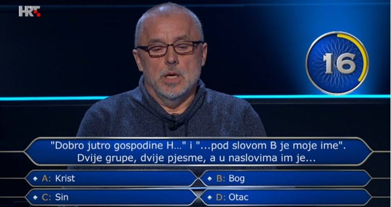 Željko je pao na pitanju o velikim hitovima iz bivše Juge. Znate li vi odgovor?