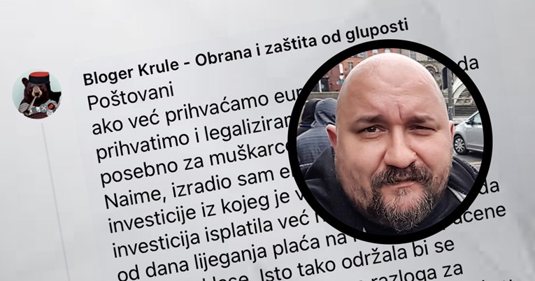 Komentar Blogera Krule na Fejsu vlade lajkalo 6000 ljudi: Ima li šanse za javne kuće?