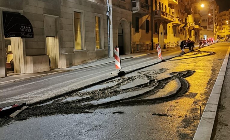 VIDEO U Splitu uništen svježi beton