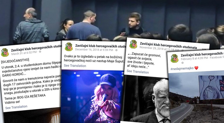 Zavičajni klub hercegovačkih studenata: Pobačaji, cajke i ratni zločinci