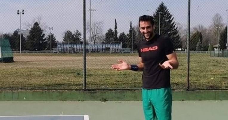 Čilić poveo jednogodišnjeg sina na trening. Pogledajte fotografiju