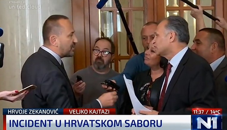 Incident u saboru: Zekanović napao Kajtazija