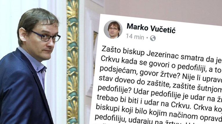 Vučetić o biskupu Jezerincu: Zašto je udar na Crkvu ako se govori o pedofiliji?