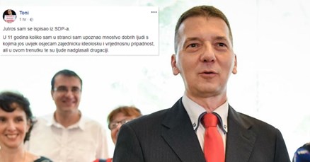 Još jedan SDP-ovac napustio stranku: "Pobijedio je čovjek kojeg nitko nikad nije vidio"