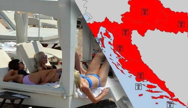 Cijela Hrvatska je u crvenom, doznali smo kada bi mogao biti kraj ekstremnih vrućina
