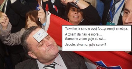 Riječanin zapalio Fejs: "Nije me briga za Thompsona, nemam zastavu, ja sam u ovoj zemlji smetnja"