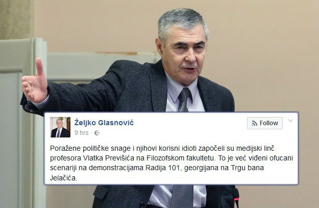 Glasnović o studentima Filozofskog: "Boljševički sotonisti, to se rješava pendrecima i suzavcem"