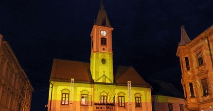 I Varaždin svijetlio u bojama španjolske zastave