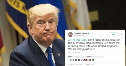 Trump na Twitteru poručio May: Brini se o terorizmu u Velikoj Britaniji