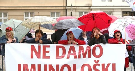 Imunološki: U Saboru rasprava o uvozničkom lobiju, na Markovom trgu prosvjed protiv privatizacije