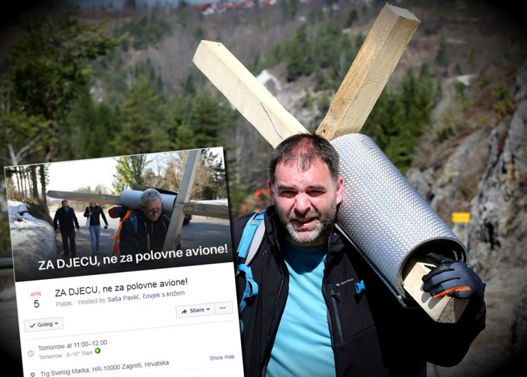 Čovjek s križem je pred Zagrebom, sprema mu se masovni doček: "Svi na Markov trg!"