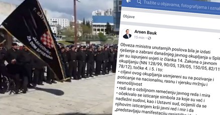 Arsen Bauk: Skup HOS-ovaca u Splitu je protiv Domovinskog rata, trebalo ga je zabraniti