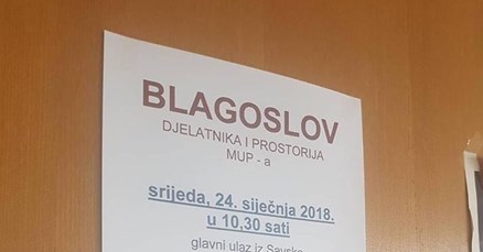 MUP sutra organizira blagoslov svojih zaposlenika i prostorija u Zagrebu