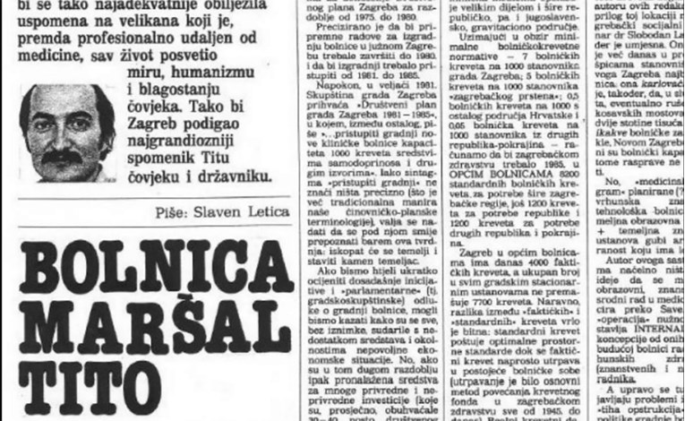 Letica 1981.: "Tito je bio velikan koji je svoj život posvetio miru, humanizmu i blagostanju"