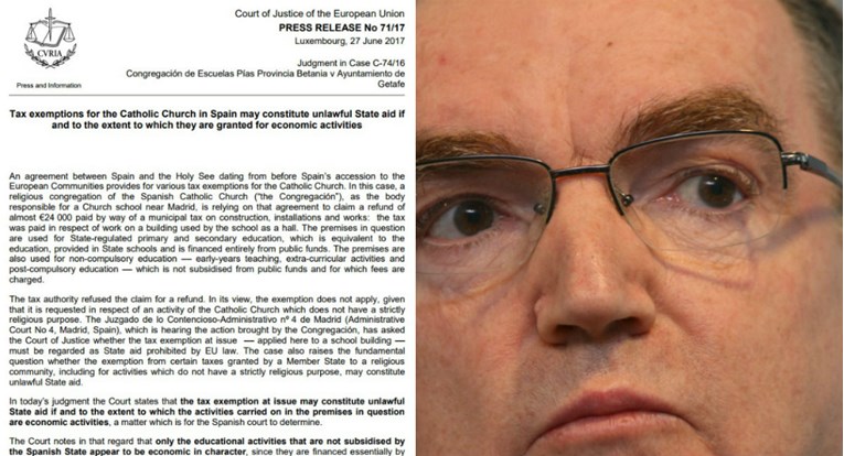 VAŽNA ODLUKA EUROPSKOG SUDA Hrvatska će morati revidirati ugovore s Katoličkom crkvom?