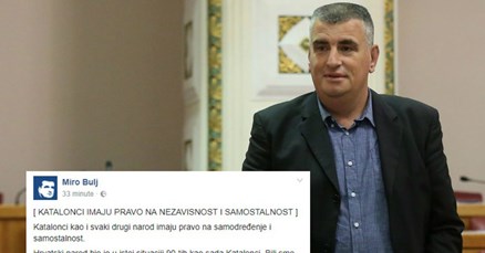 Mostov Miro Bulj: Hrvatska treba prva priznati Kataloniju, ali vlada se ulizuje gazdama u Bruxellesu