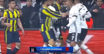 Četiri pogotka, tri crvena kartona i Quaresmino divljanje obilježili derbi Bešiktaša i Fenerbahčea
