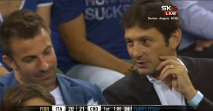 Del Piero i Leonardo gledali Hrvatsku protiv Italije